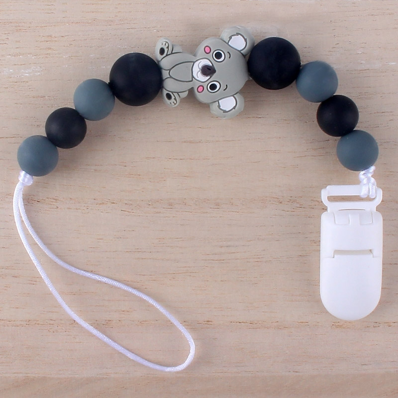 Cadena de chupete para bebé pezón cuerda de silicona mordedor cadena anti-caída suministros maternos e infantiles Comercio exterior Amazon nuevo