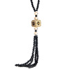 Crystal, long universal sweater, fashionable high-end accessory, necklace, simple and elegant design, internet celebrity