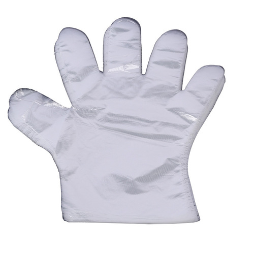 Disposable gloves thickened 100 pieces for catering food grade PE transparent beauty housework cleaning and hygiene gloves