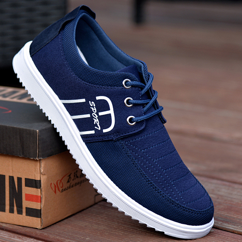 Spring new men's shoes canvas shoes brea...