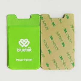 厂家直销热销手机背贴卡套弹力莱卡布手机贴3M自粘手机背贴证件卡