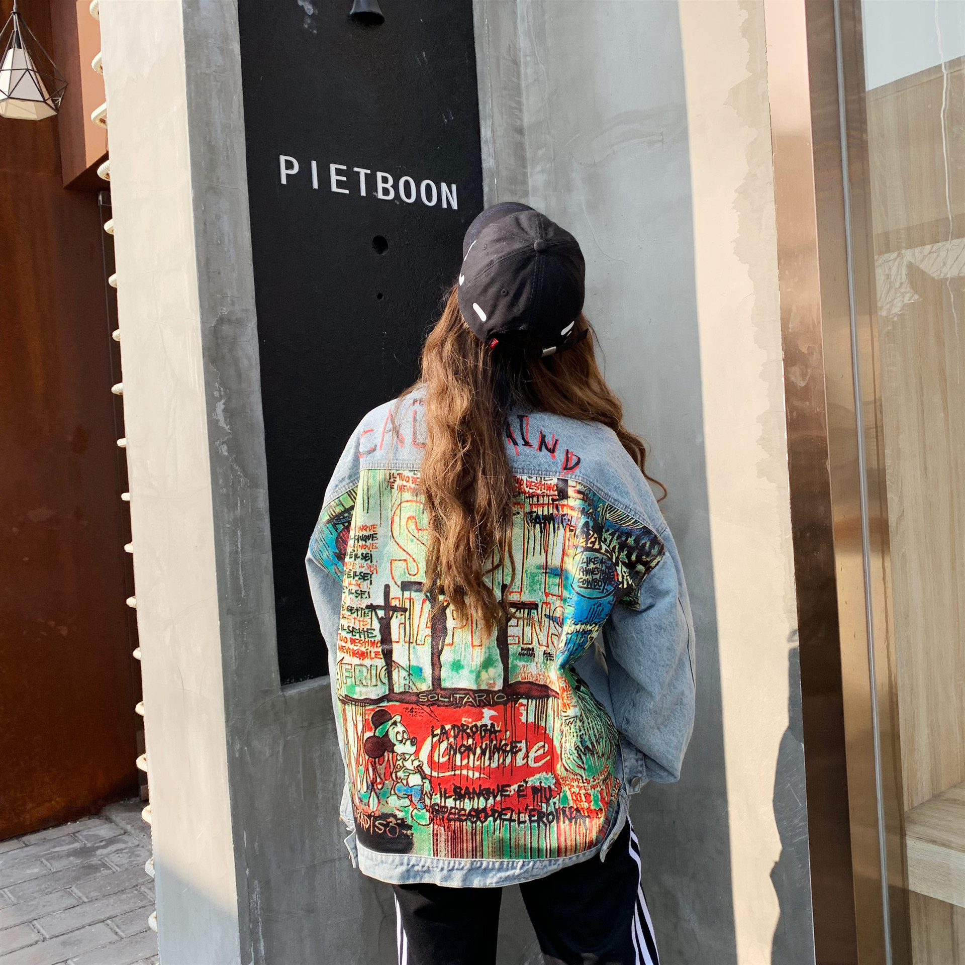 Graffiti Couple Denim Jacket 13
