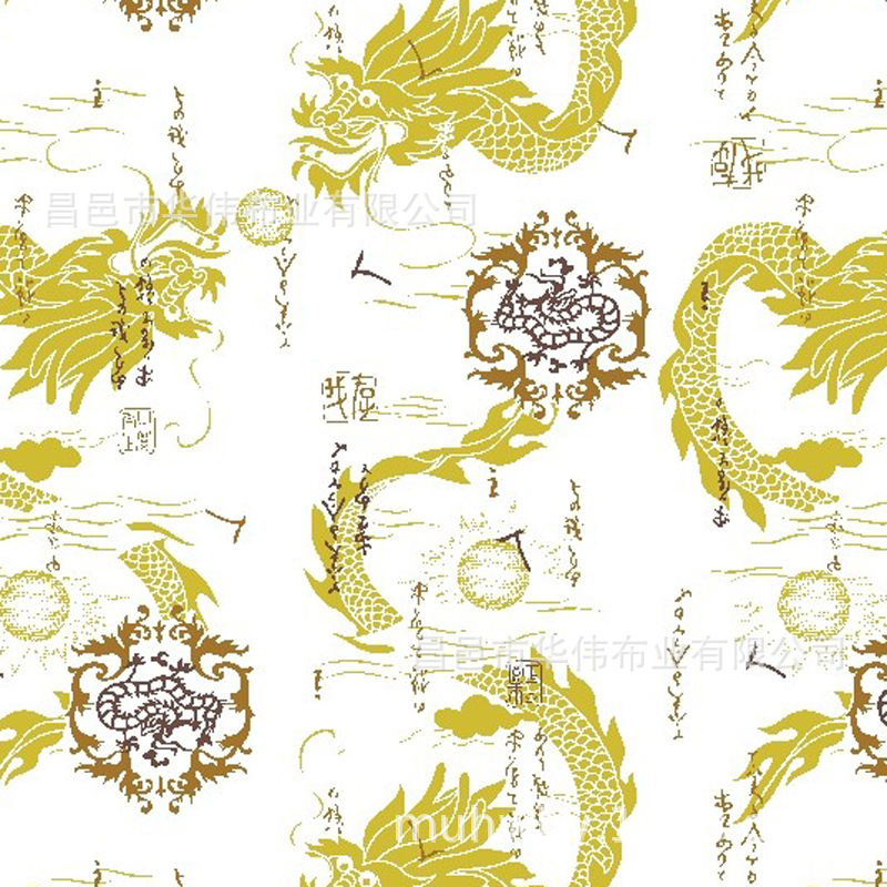 全涤磨毛印花布涂料印花布65-70克一次性浴服面料 分散印花桃皮绒