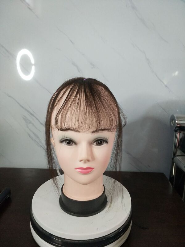 Fake Bangs Natural Real Hair Invisible and Traceless Qi Liuhai Head Reissue Mini Light 3D Air Bangs Wig Female