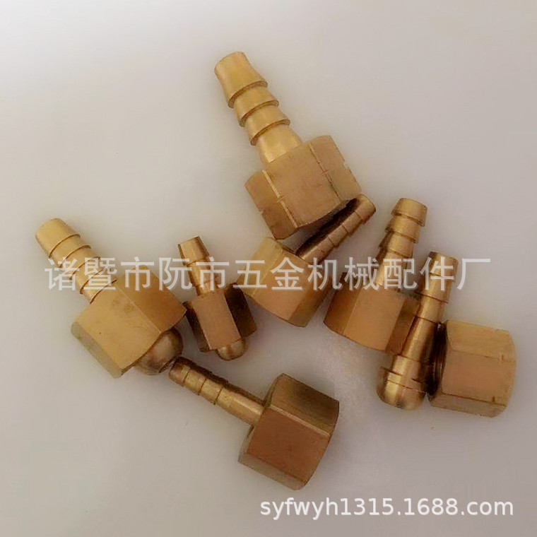 精品58纯铜丙烷乙炔双色管接头 10mm 8厘双色橡塑胶管接头M16螺帽