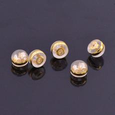 High -grade sensor silicone ear blocked earmus The back of the ears, the back of the light, the stainless steel ring double -layer groove ear bundle ear ear forced