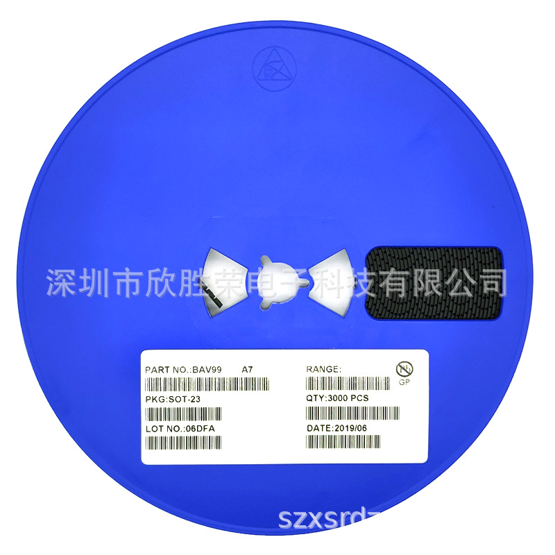 贴片开关二极管 BAV99 A7(丝印) SOT-23 3000PCS/盘