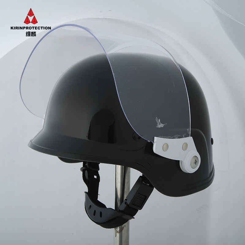 德式防暴头盔 安全保安头盔 户外CS战术头盔 带防风防沙面罩头盔