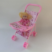 兒童過家家仿真嬰兒手推車帶娃娃套裝嬰幼兒女孩小推車玩具