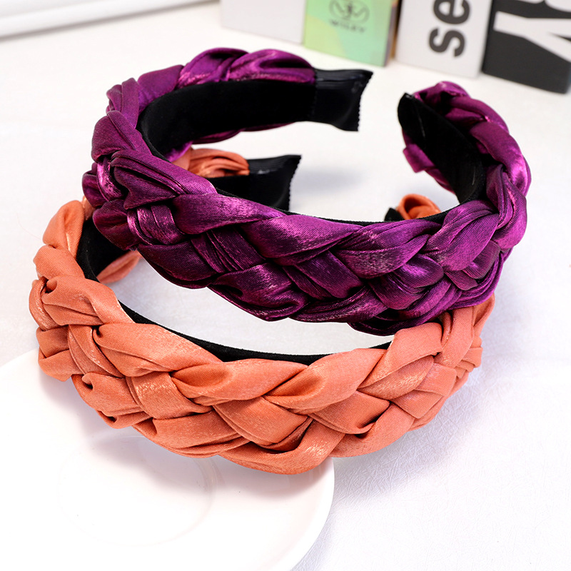 High-grade Cloth Twist Hair Hoop Wide Version Braids Hair Accessories Direct Sales display picture 14