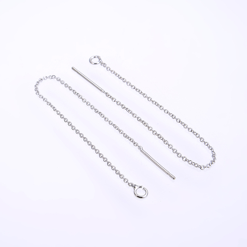 1 Pair Simple Style Solid Color Copper Plating Ear Line display picture 3