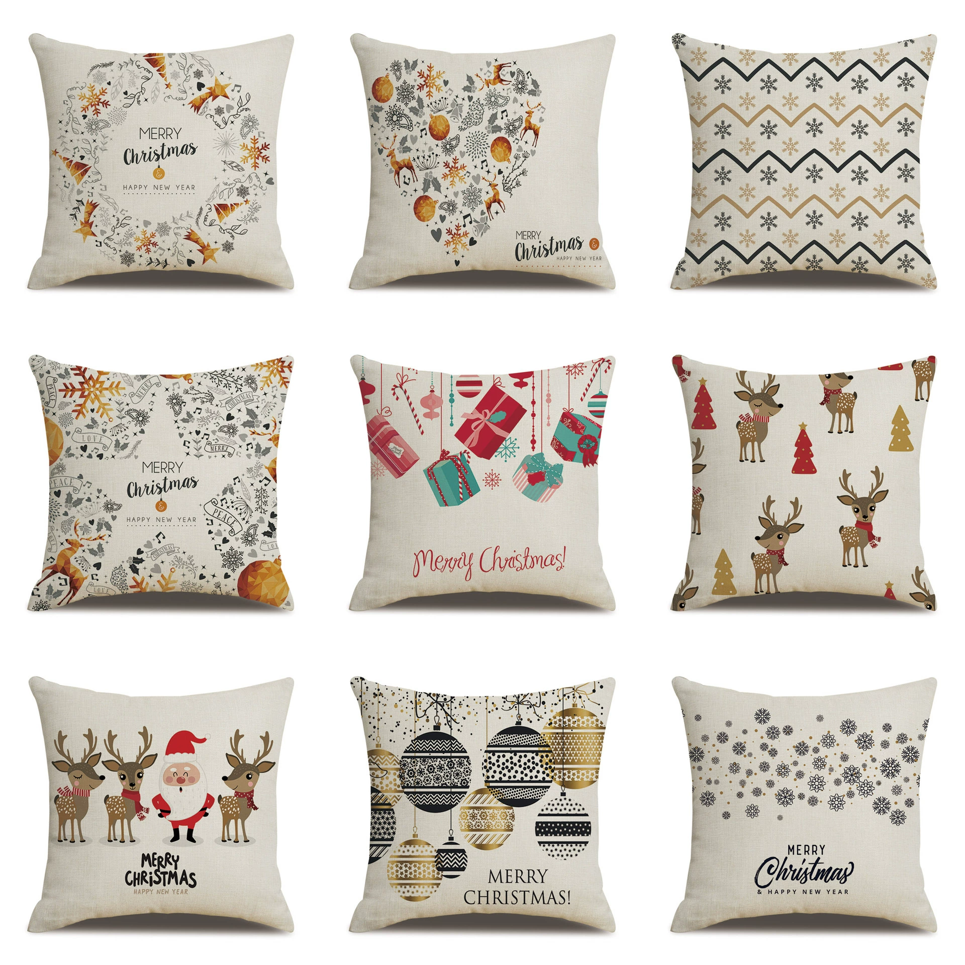 Christmas pillow, pillowcase, sofa for bed