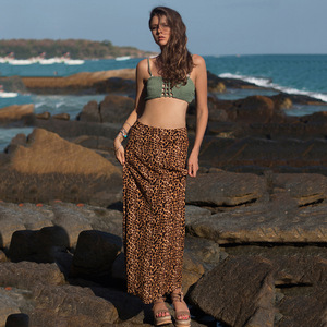 European and American women’s Sexy Leopard Print high waist and buttock skirt