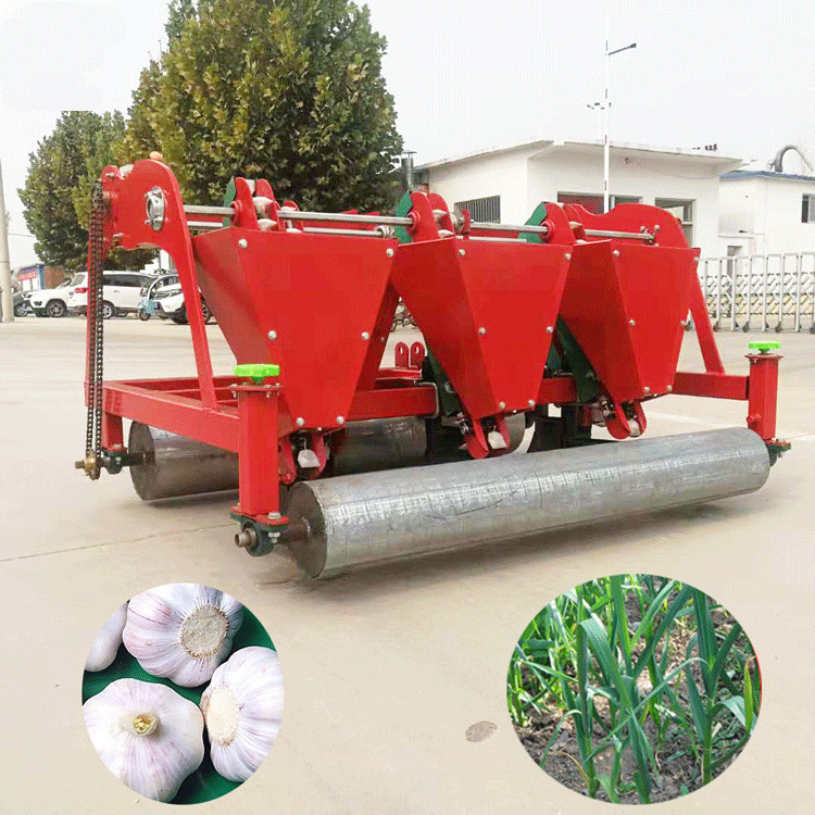 盐城新型大蒜播种机大蒜种植机拖拉机牵引6行大蒜播种机8/10/11行