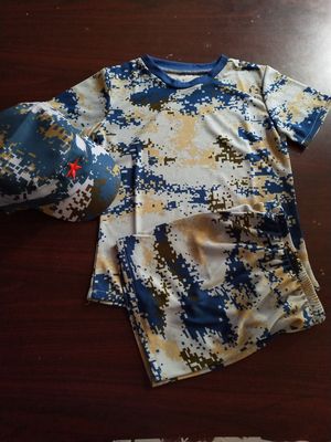 儿童迷彩服夏季中小学生训练军训迷彩套装男女童装军装演出服