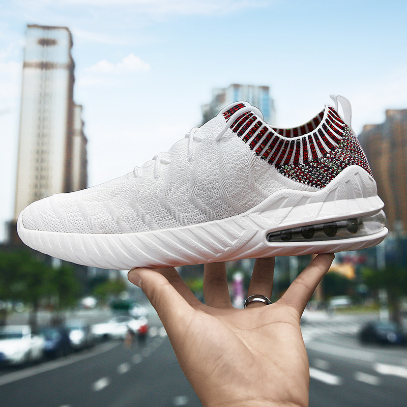 2019年春夏新款高弹飞织袜子鞋 休闲运动男鞋 跨境气垫潮鞋 代发|ms