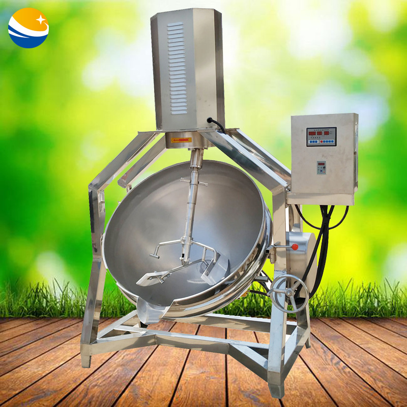 电加热自动搅拌夹层锅 大型花生酥糖炒糖机  不糊牛轧糖熬糖机器