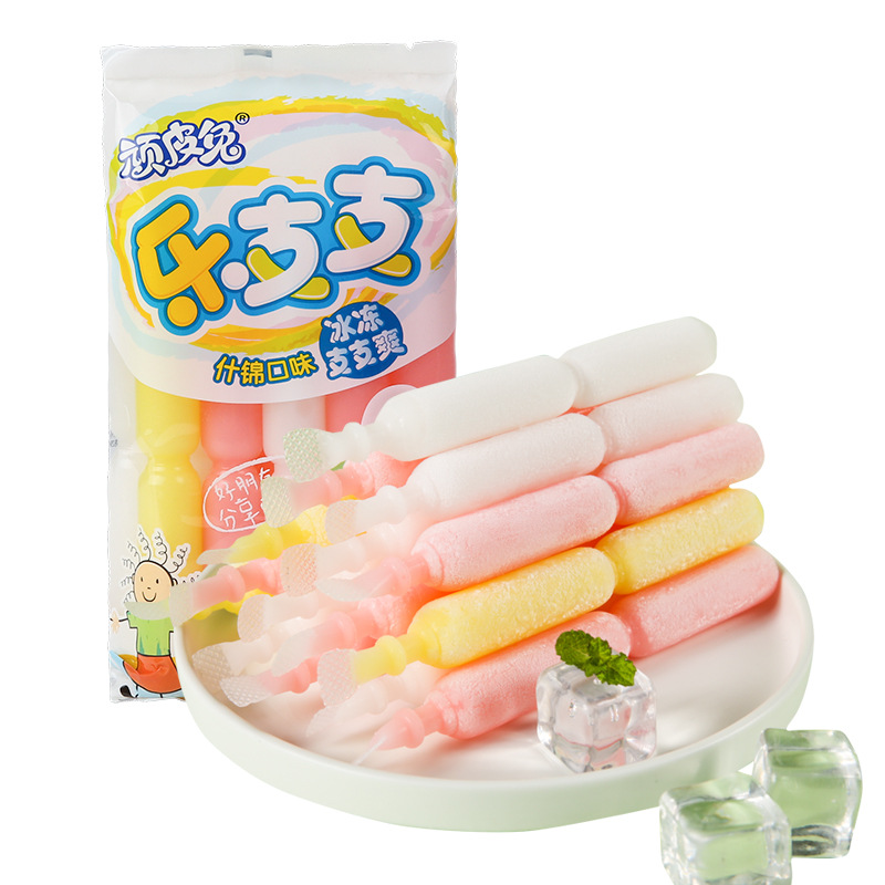 頑皮兔什錦棒棒冰400ml碎冰冰可吸飲料果汁果凍夏日消暑整箱零食