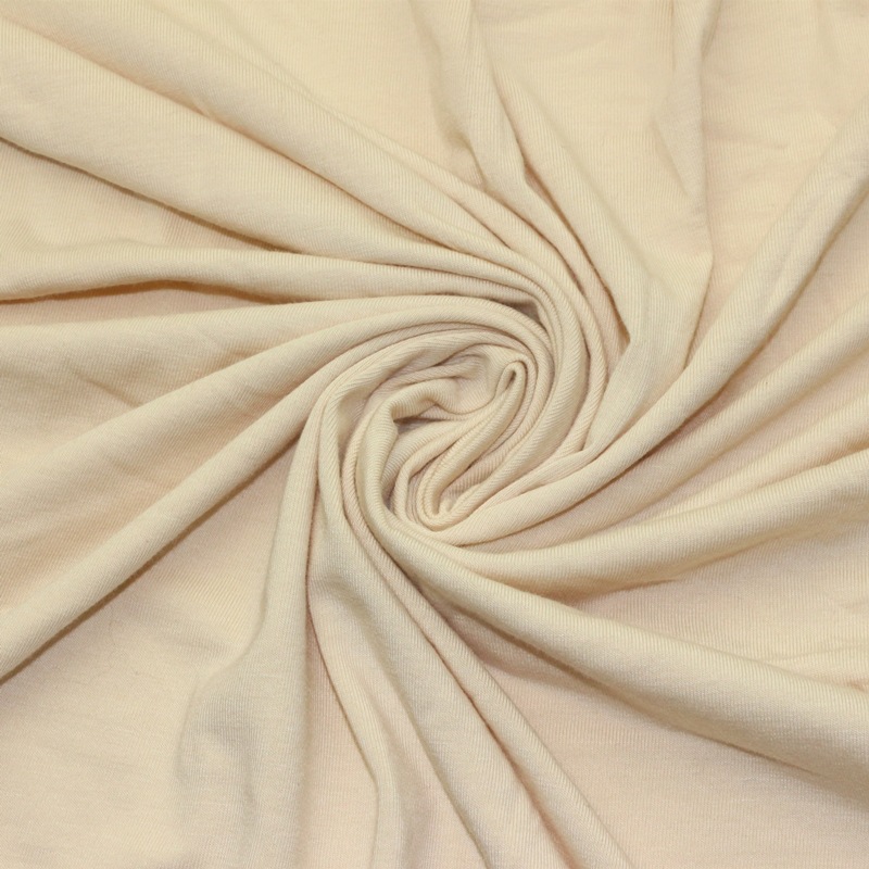 柔软T恤内衣面料针织纬编竹大豆纤维精梳棉40s弹力氨纶汗布单面布