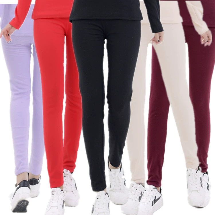 Леггинсы женская верхняя одежда утолщенная осенне-серая облегающая Корейская хлопковая внутренняя одежда длинные брюки-кальсоны плюс жир очень теплые