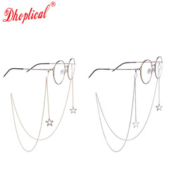 Metal eyeglass chain, copper chain retro stylish sunglasses reading glasses chain cross-border star style