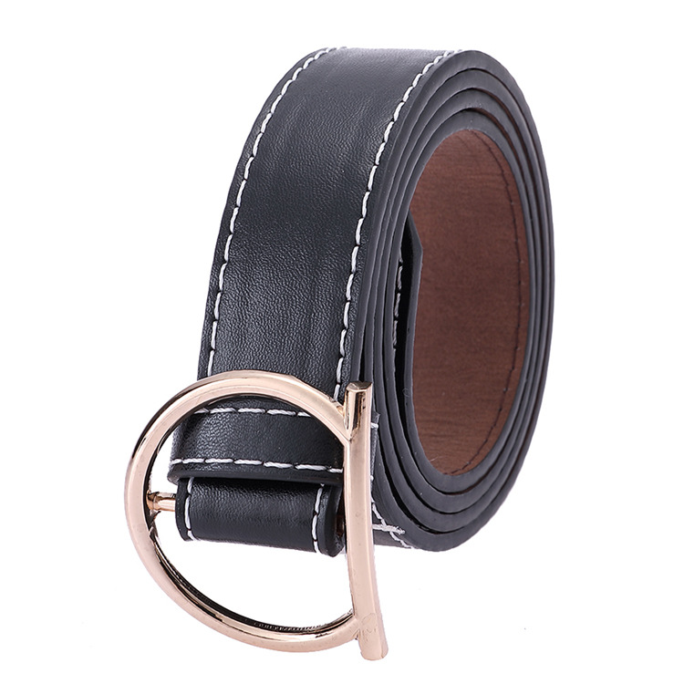 欧美半圆环皮带 女士时尚潮人装饰牛仔裤学生腰带|ms