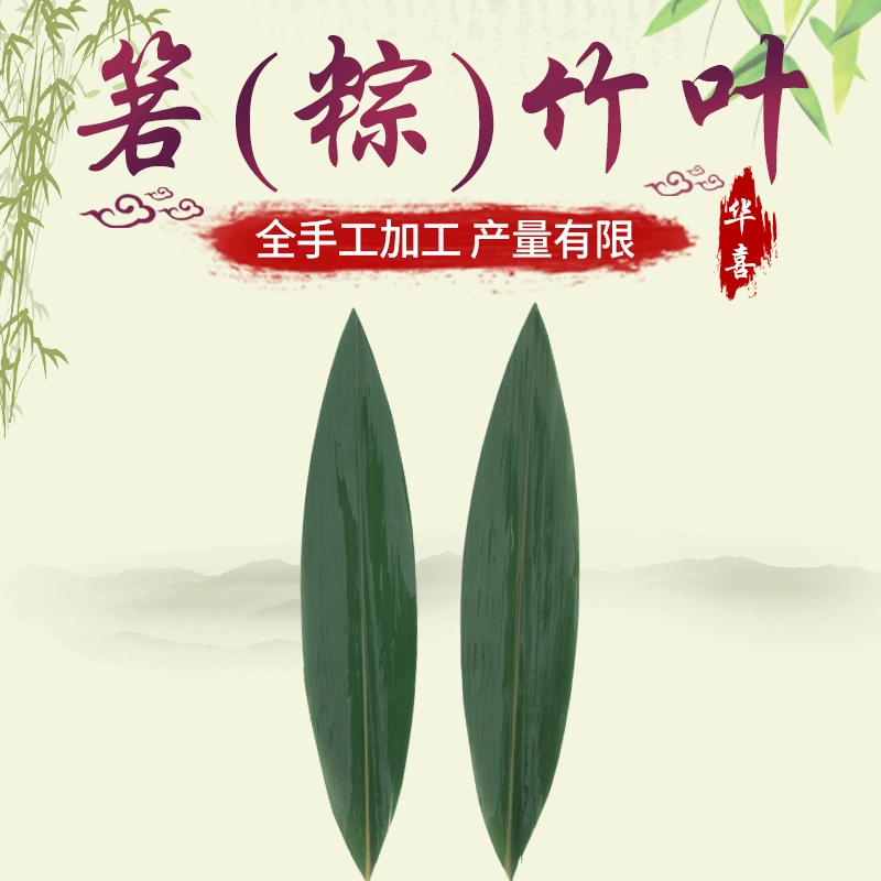 Хубэй Эньши Свежие листья Цзунцзы Вакуумная упаковка Листья индокаламуса Листья бамбука Суши Приготовление барбекю Лодка Декоративные листья
