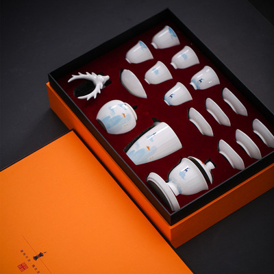 tea set High-end Gift box business affairs gift customized customer gift customized Imprint enterprise logo
