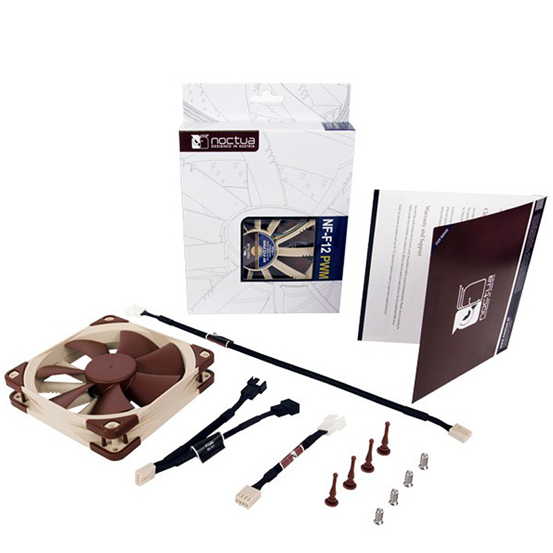 Noctua NF-F12 PWMTemperature Controlled Silent Fan12 CMDesktop Computer Water Cooling Chassis Cooling Fan