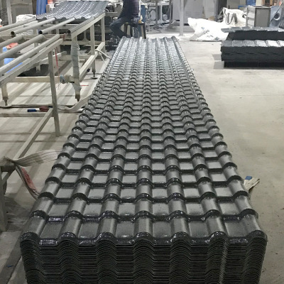聚酯合成樹脂屋面小青磚 汽車停車場雨棚屋頂隔熱塑料瓦片