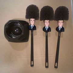Amazon Creative Cartoon Character Toilet Brush, No-Dead-Angle Cleaning Plastic Brush