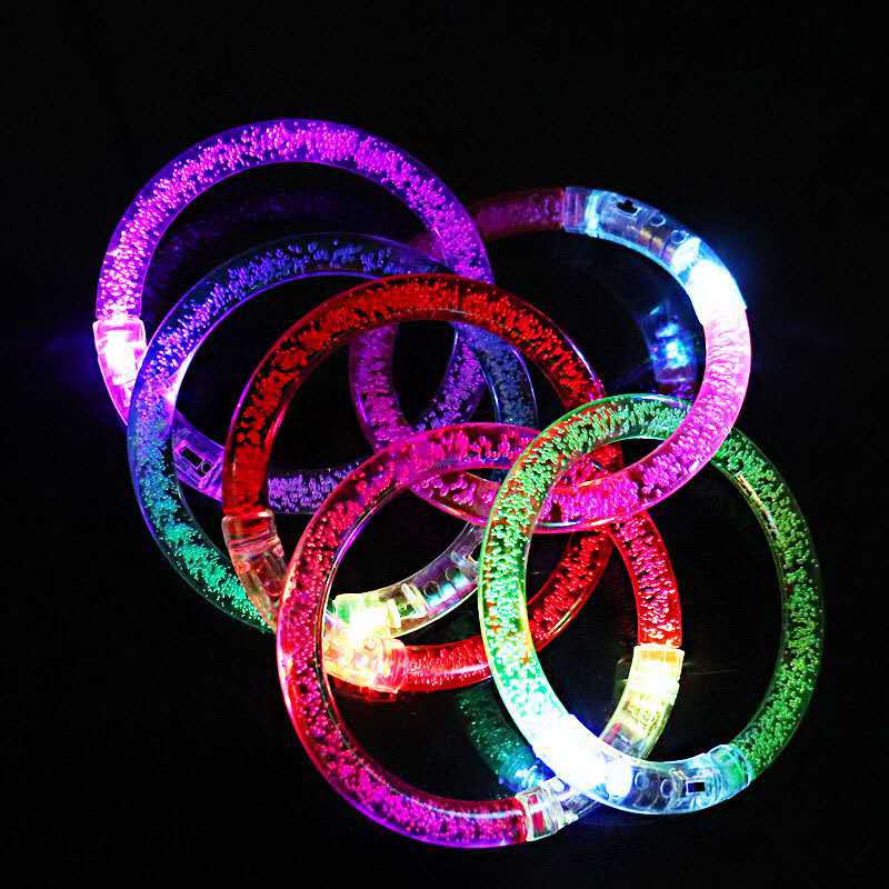 12g Weight Children's Solid Color Fashion Creative Led Light Bubble Bracelet