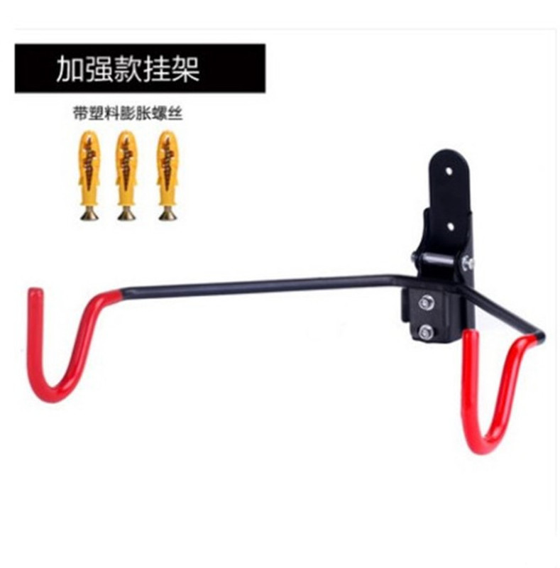 New foldable wall hanging frame bicycle wall fixed double hook mountain bike movable Hook double hook