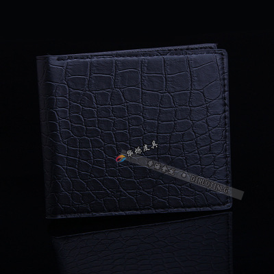 man business affairs wallet double-deck Solid Imitation leather Wallet have cash less than that is registered in the accounts Wang bag Purse Multi-bit cards Ten yuan Stall Mode