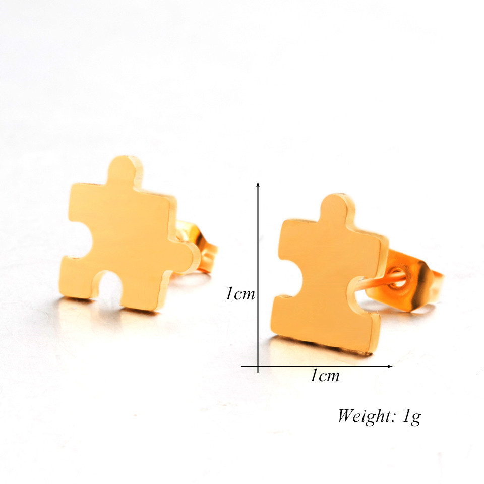 Simple Fun Puzzle Alloy Earrings Wholesale display picture 9
