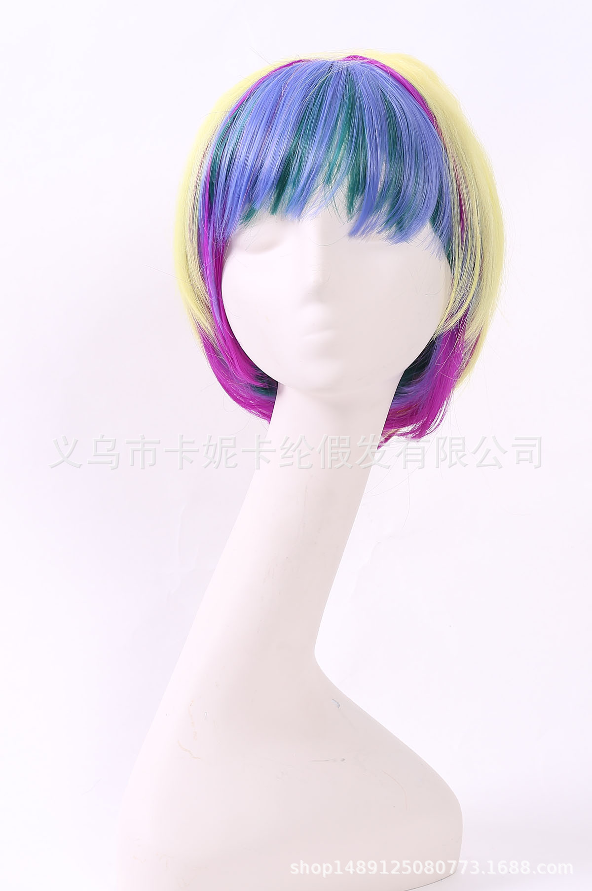 Bob estudiantes de cabello corto europeo y americano nuevo estilo de moda de color