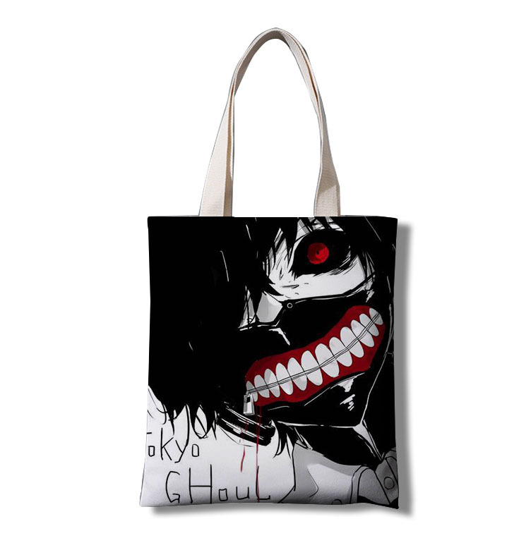 东京食尸鬼  帆布袋手提袋亚马逊服饰跨境电商外贸代发周边产品