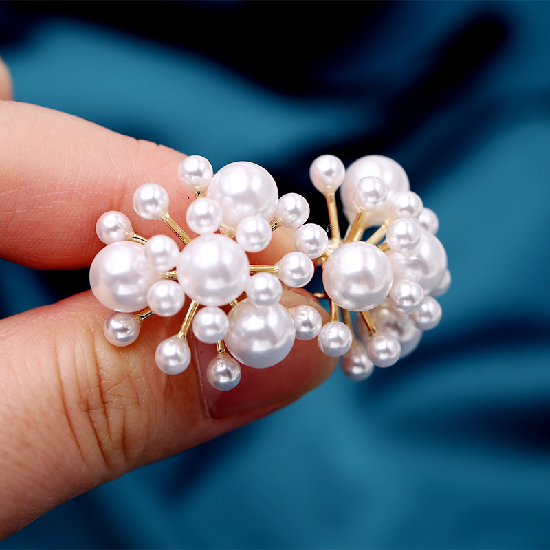 Pearl Size Pearl Temperament Earrings Female Fashion Earrings 925 Silver Needle Ear Jewelry display picture 9