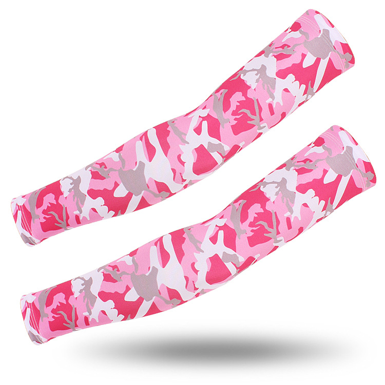 Camouflage Ice Silk Arm Guard Summer Cycling Fishing Sun Protection UV Protection Sleeve Military Fan Tactical Camouflage Arm Cover