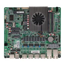 廠家直銷3855U雙核6口軟路由2*DDR4主板WIN7/WIN10/LINUX工控主板