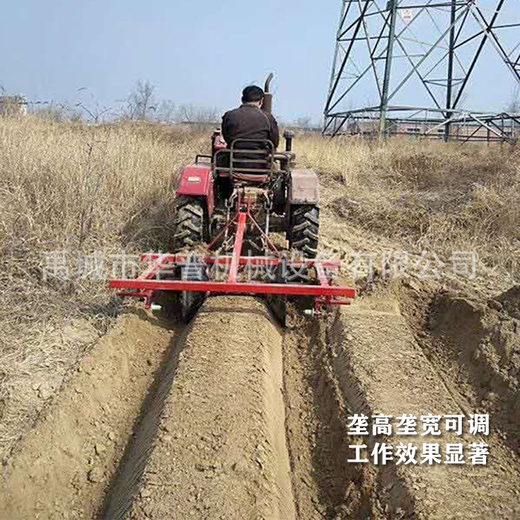 红薯起垄覆膜机 四轮拖拉机带起垄覆膜机 开沟起垄覆膜一体机