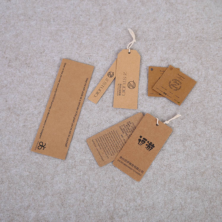 high-grade Kraft paper Tag goods in stock blank Paper card clothing Price tag Women's wear Listing customized Certificate Elevator