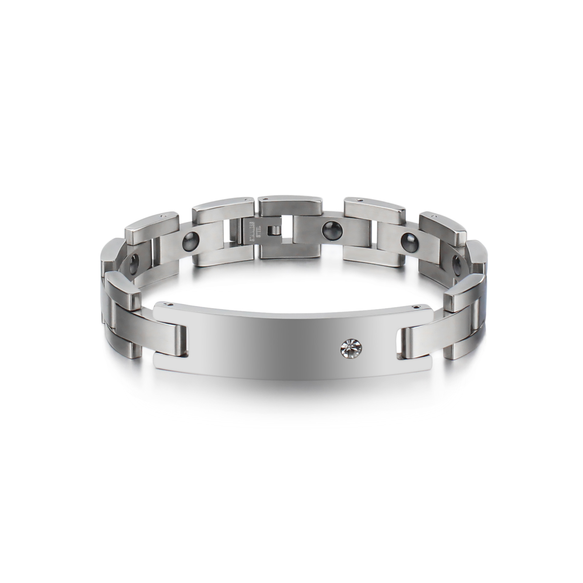 37g Weight Bracelets Classification 1 Piece Quantity Original Design Geometric 304 Stainless Steel Couple Bracelets