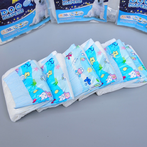 Pet diapers, dog menstrual pants, Teddy diaper safety pants, menstrual pants, female dog sanitary napkins, 10 pieces