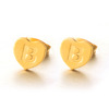 Trend universal golden earrings with letters, European style, English, wholesale