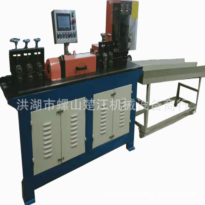 Bottle Brush Test Tube Brush Stainless Steel Wire High Speed Straightening Feeder Rubber Coated Line Flat Straight Cutting Machine