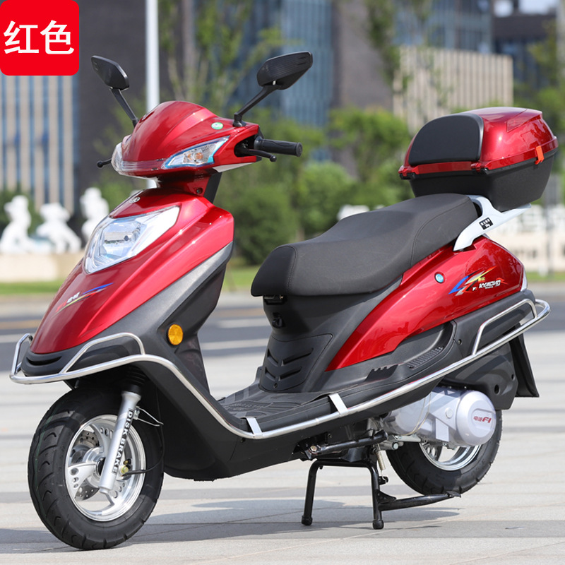 motocicleta de gasolina de dos ruedas para hombres y mujeres, motocicleta de pedal para adultos, motocicleta de pedal de inyección eléctrica, modelo de drenaje