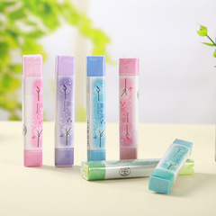 Creative, fresh and pure style eraser sassafras rectangular color primary school student art eraser pencil eraser wholesale