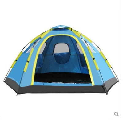Çadırlar 6-8 people camping field - one-door-and-five-windows-blue-5-8-people-one-door-with-five-windows