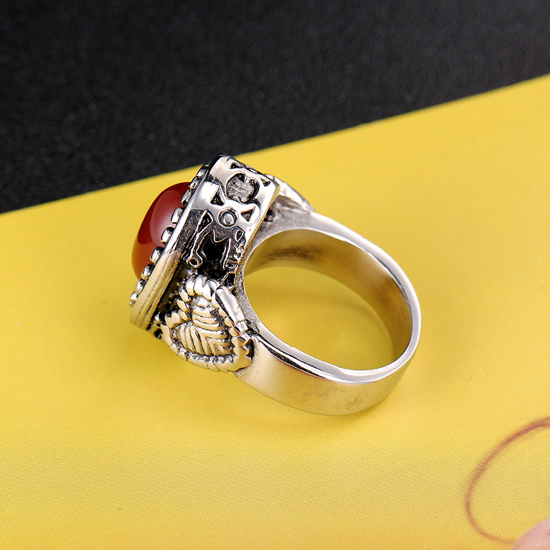 TitaniumStainless Steel Fashion  Ring  Steel color8  Fine Jewelry NHIM1693Steelcolor8picture7